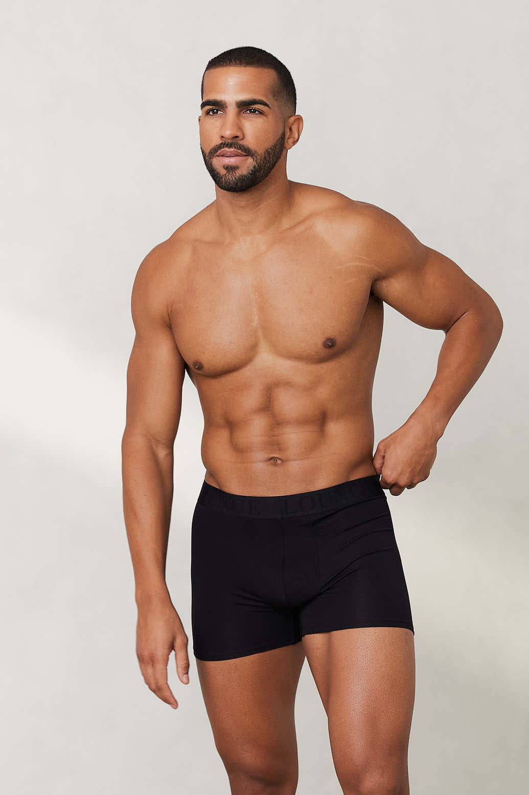 Boxer 7 Men's Everyday Boxers (3-Pack) - All Black