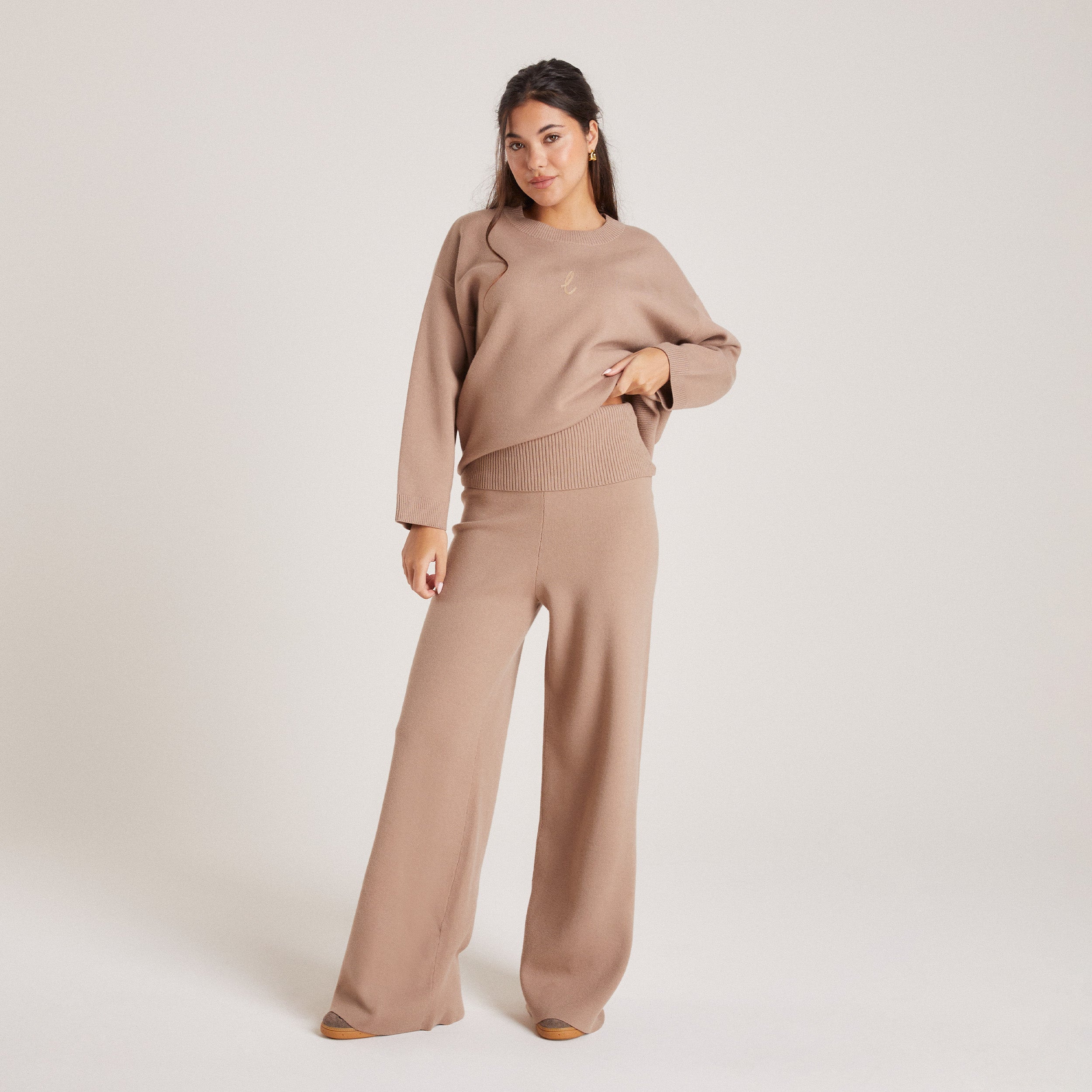 Knitted Trousers | Knitted Trousers - Mink