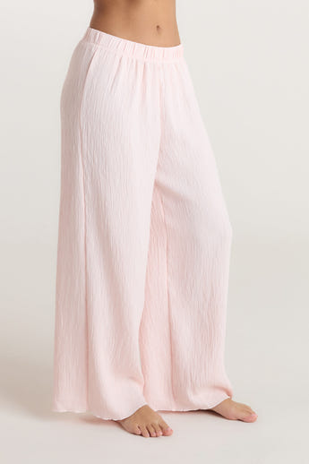 Crinkle Pyjama Bottoms - Pink