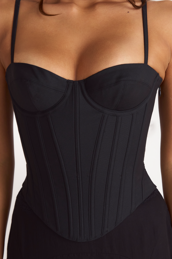Sculpt Corset Top - Black