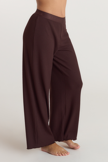 Soft Waffle Pyjama Bottoms - Dark Chocolate