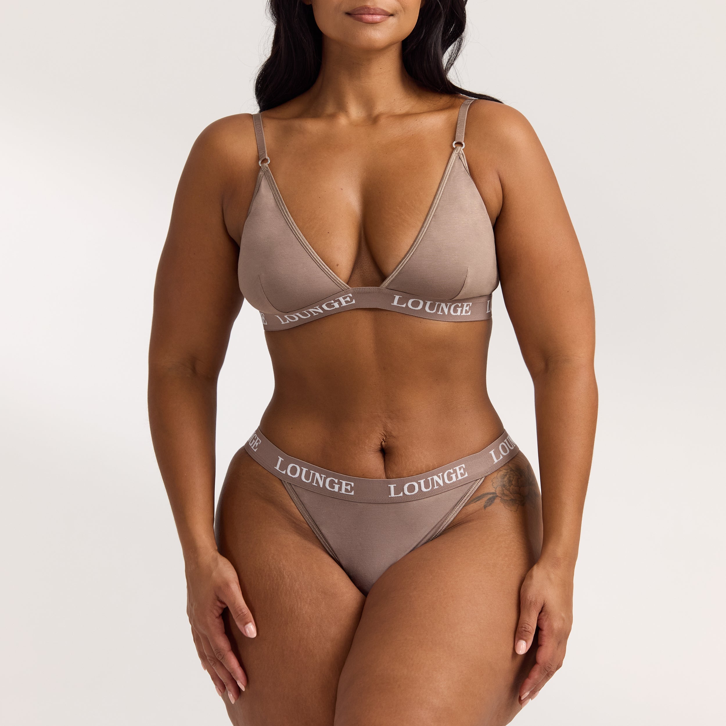 Bamboo Triangle Bra - Coffee