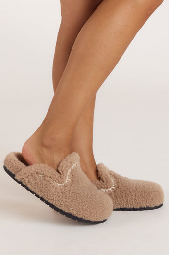 Anya Mule Slippers - Mink
