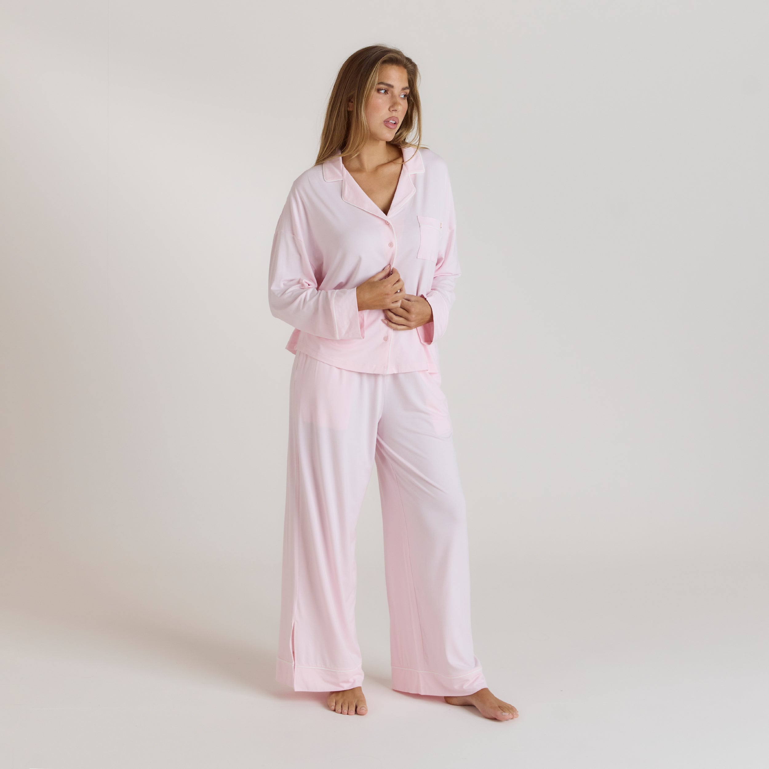 Modal Pyjama Bottoms - Pink alternate