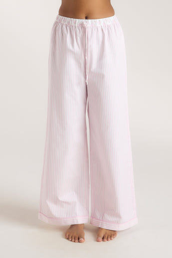Bloom & Stripe Pyjama Bottoms - Pink