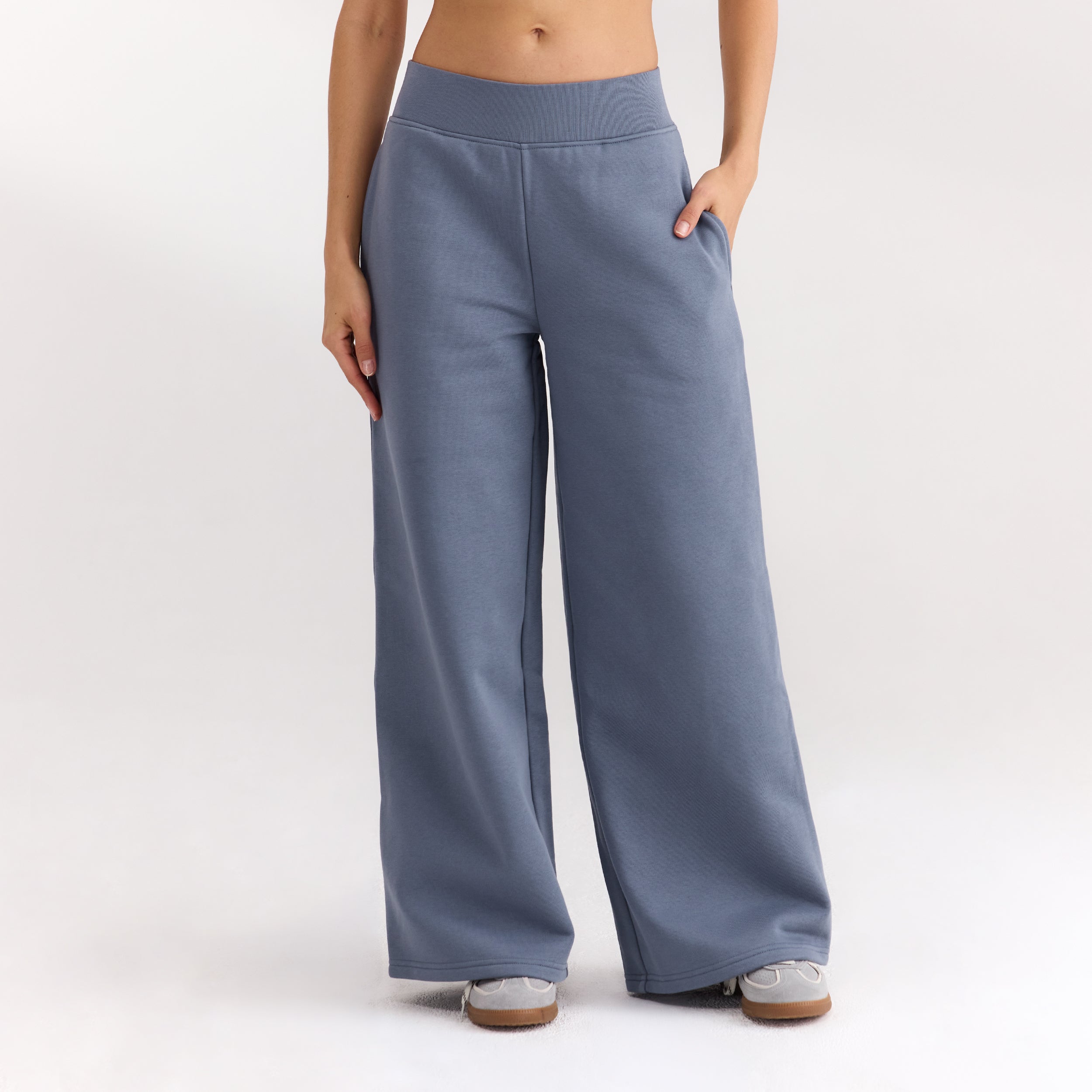 Straight-Leg Joggers - Slate Blue
