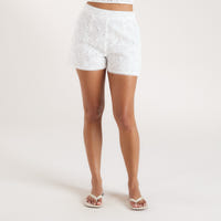Lace Shorts - White