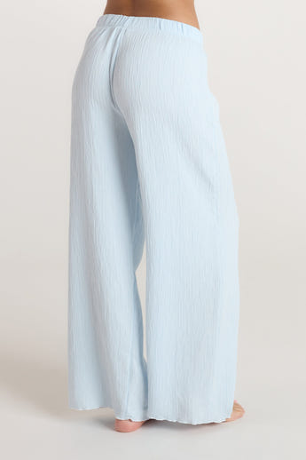 Crinkle Pyjama Bottoms - Blue alternate