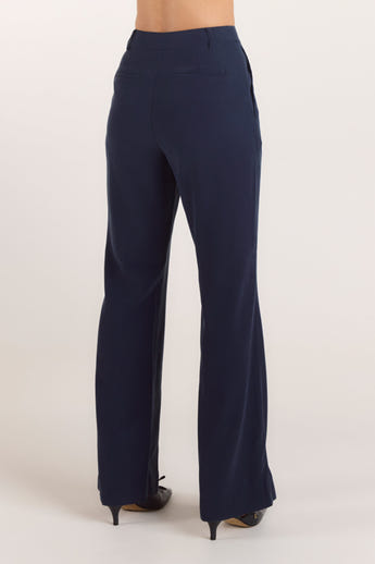 90s Straight-Leg Trousers - Navy alternate