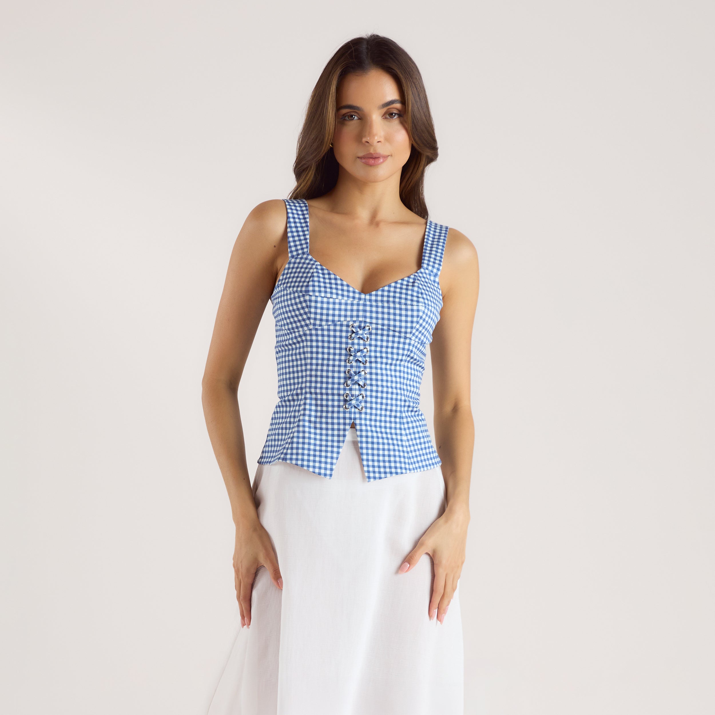 Corset Top | Corset Top - Blue