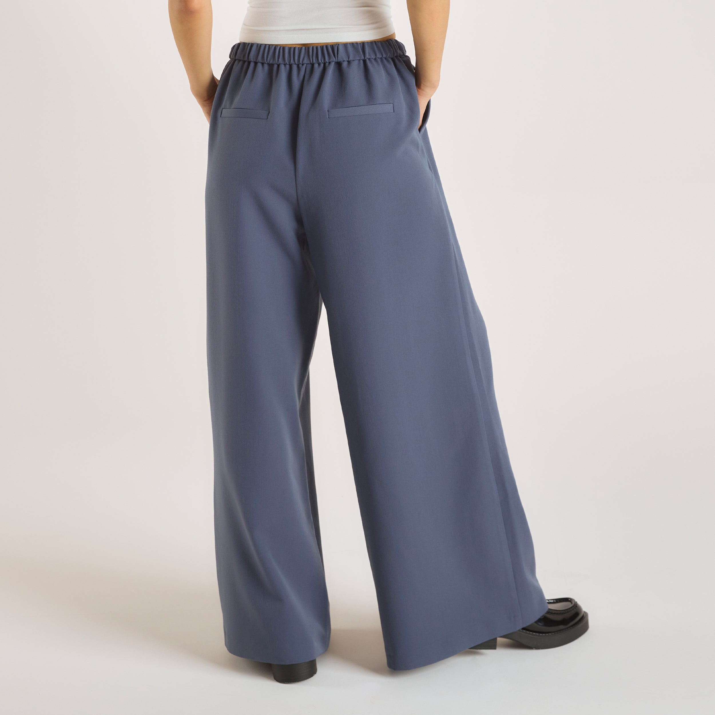 Relaxed-Fit Tailored Trousers  | Relaxed-Fit Tailored Trousers - Blue