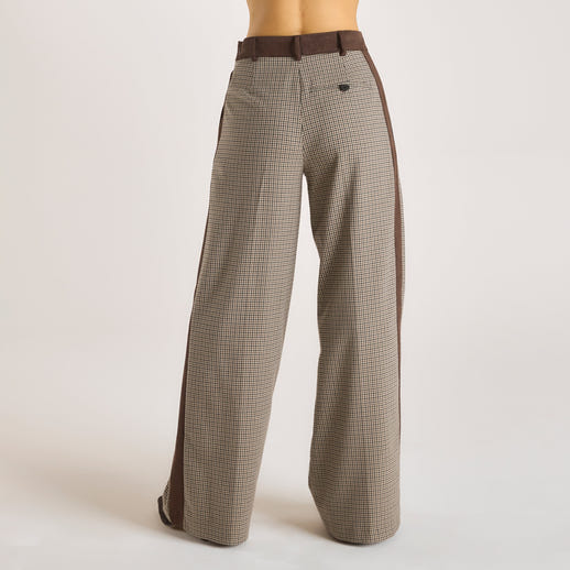 Houndstooth Trousers - Brown alternate