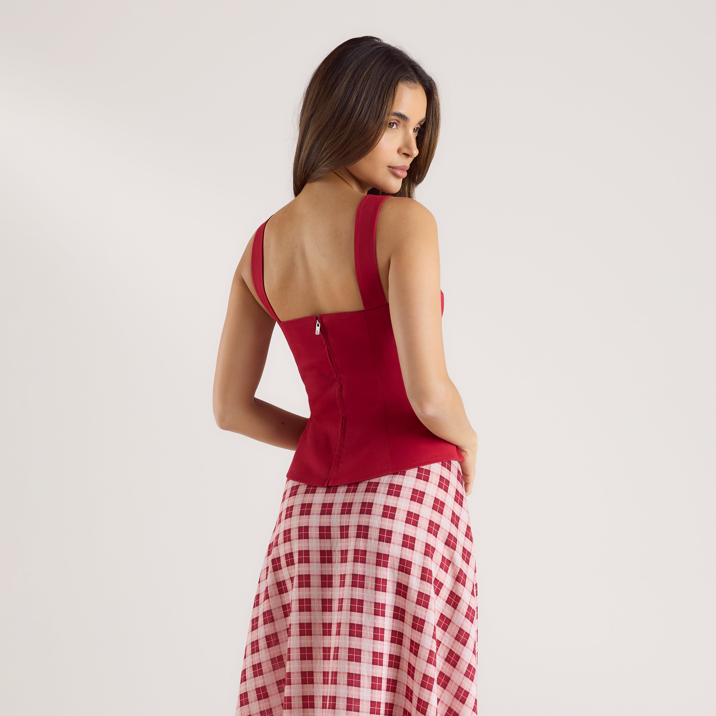Candy Red Maxi Skirt