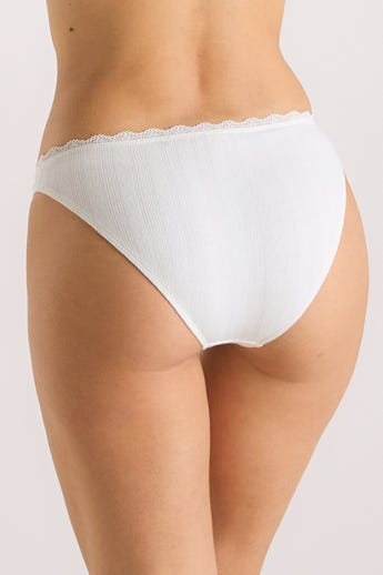 Pointelle Briefs - Cream