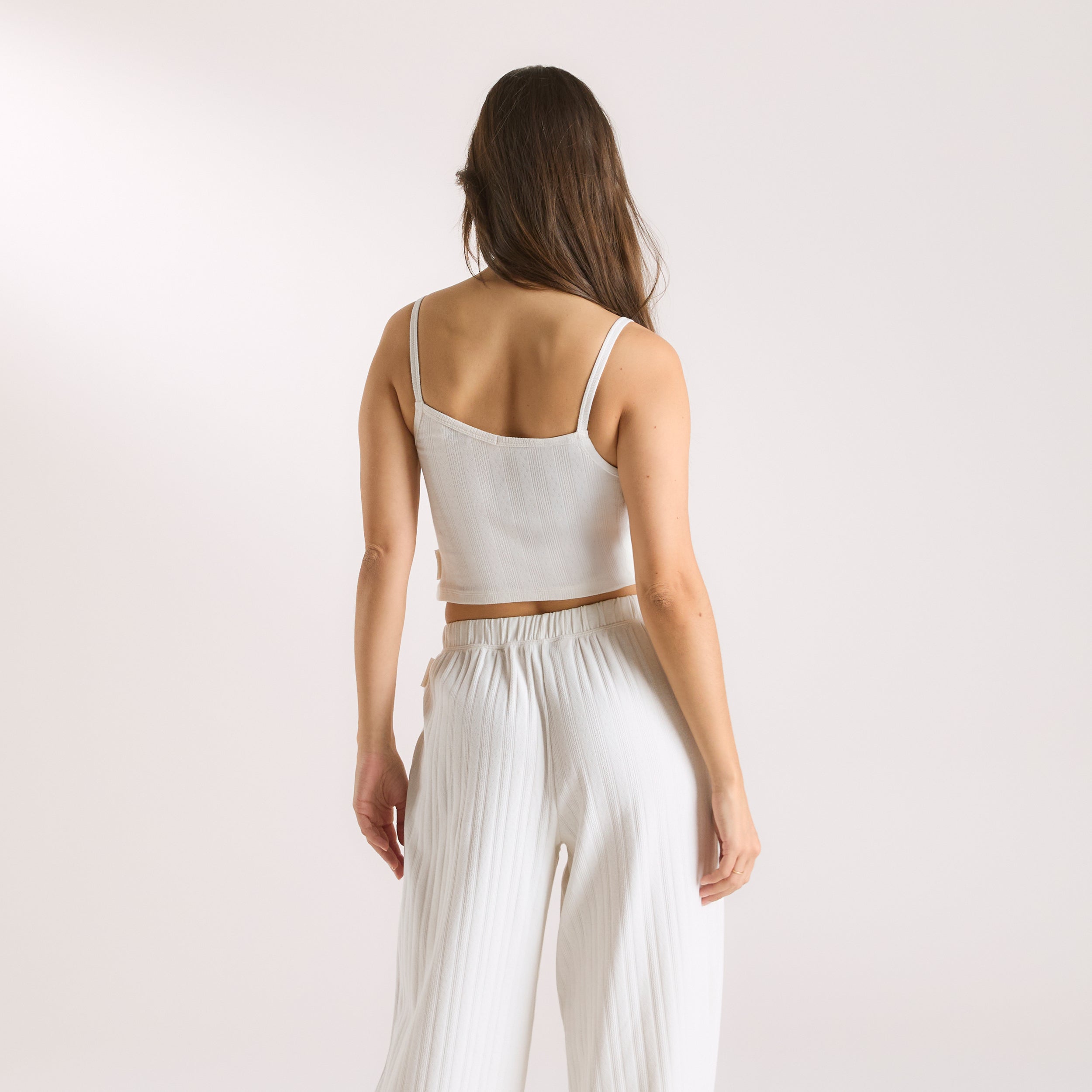 Pointelle Cami Pyjama Top | Pointelle Cami Pyjama Top - Cream