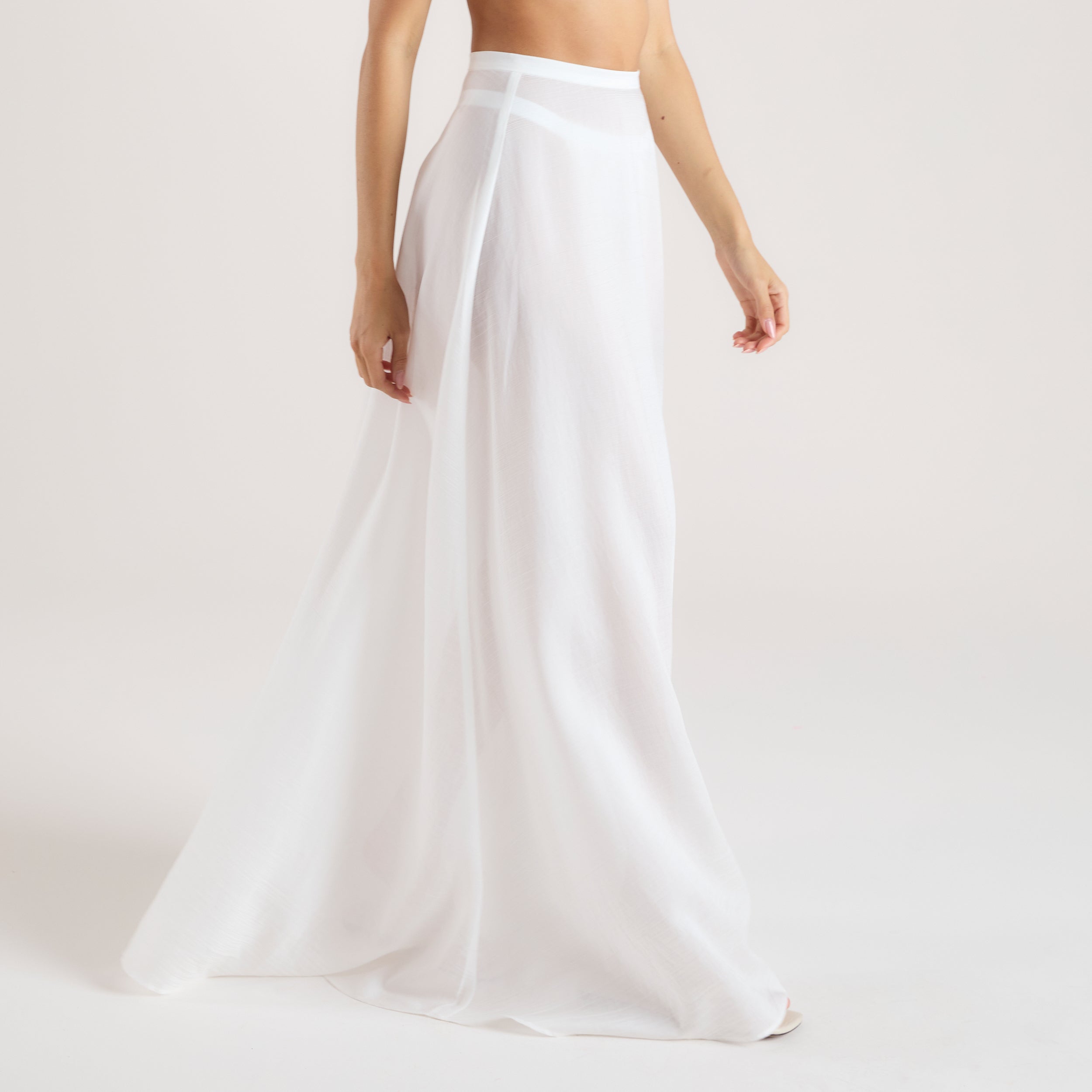 Sheer Maxi Skirt | Sheer Maxi Skirt - White