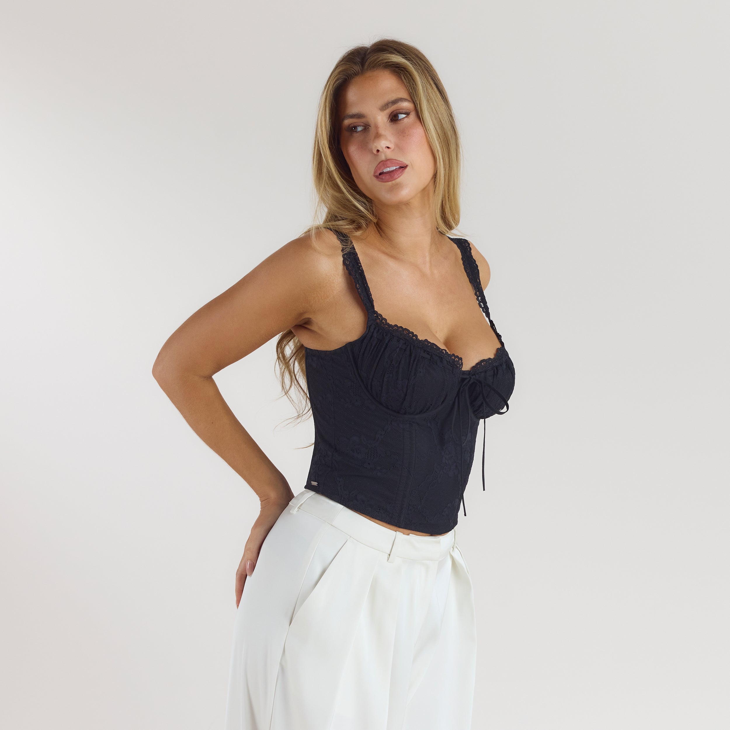 Blossom Corset Top | Blossom Corset Top - Black