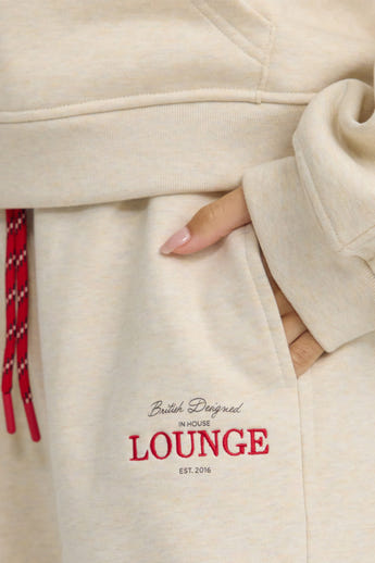 Straight-Leg Joggers - Oat Marl alternate