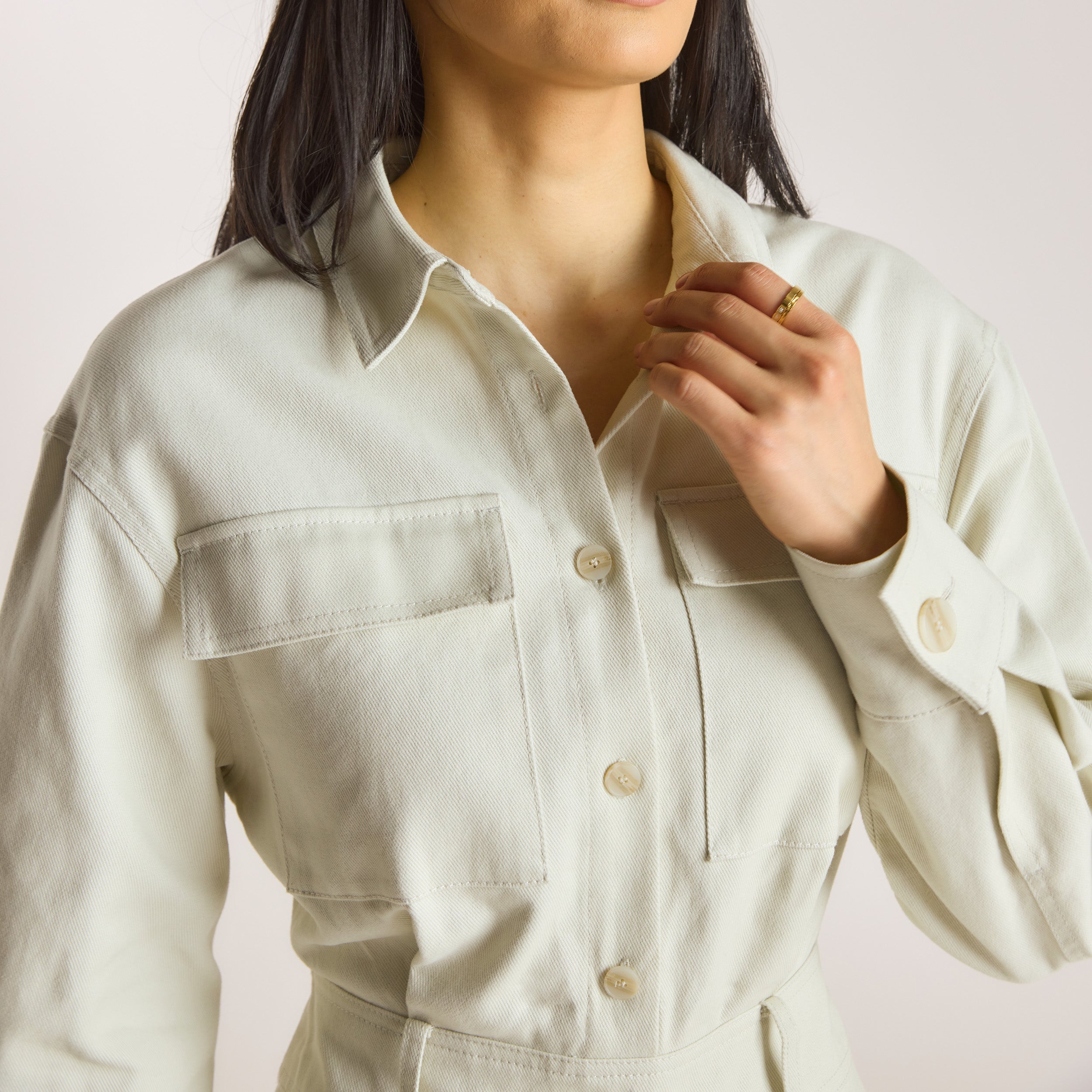 Utility Dress  | Utility Dress - Stone