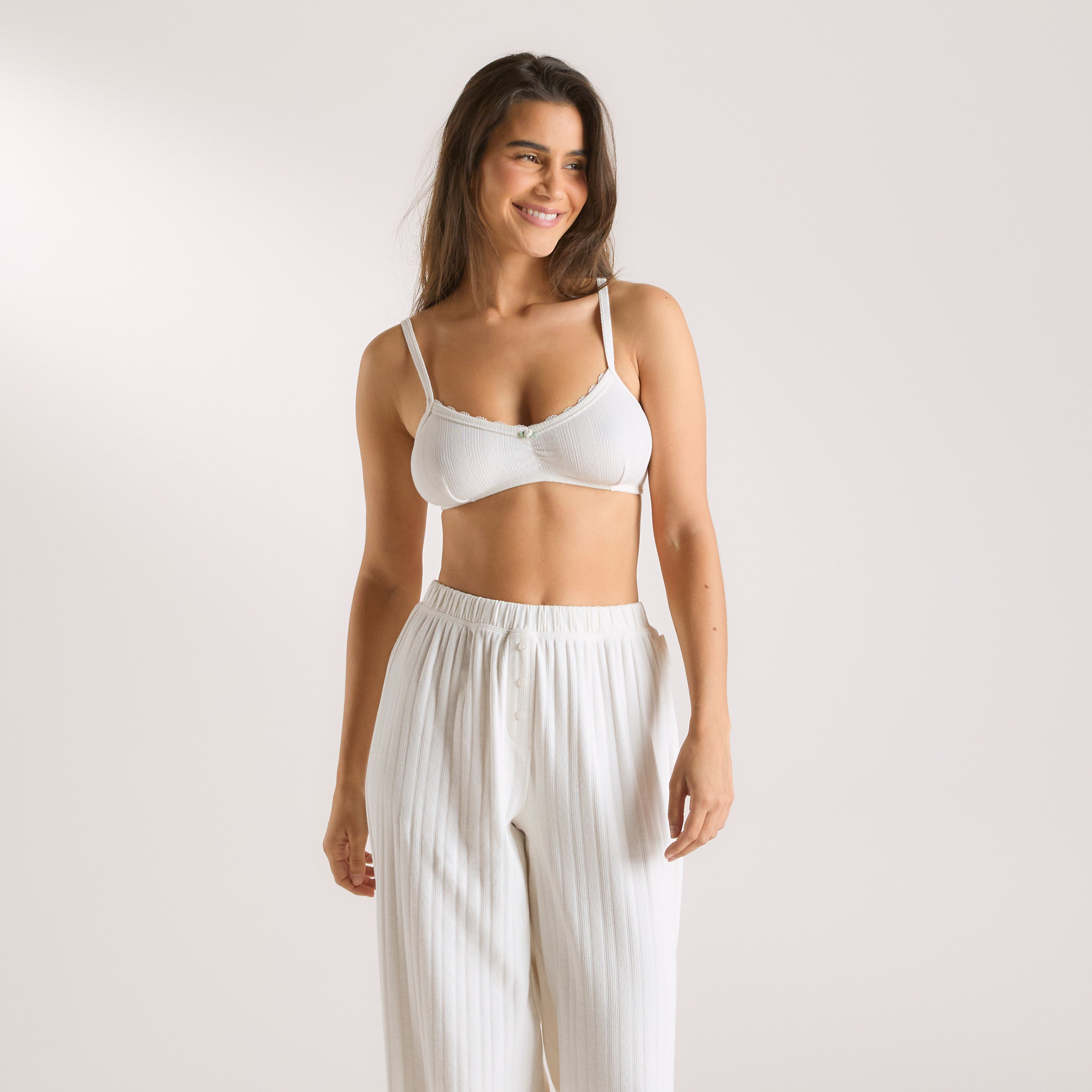 Pointelle Bralette | Pointelle Bralette - Cream