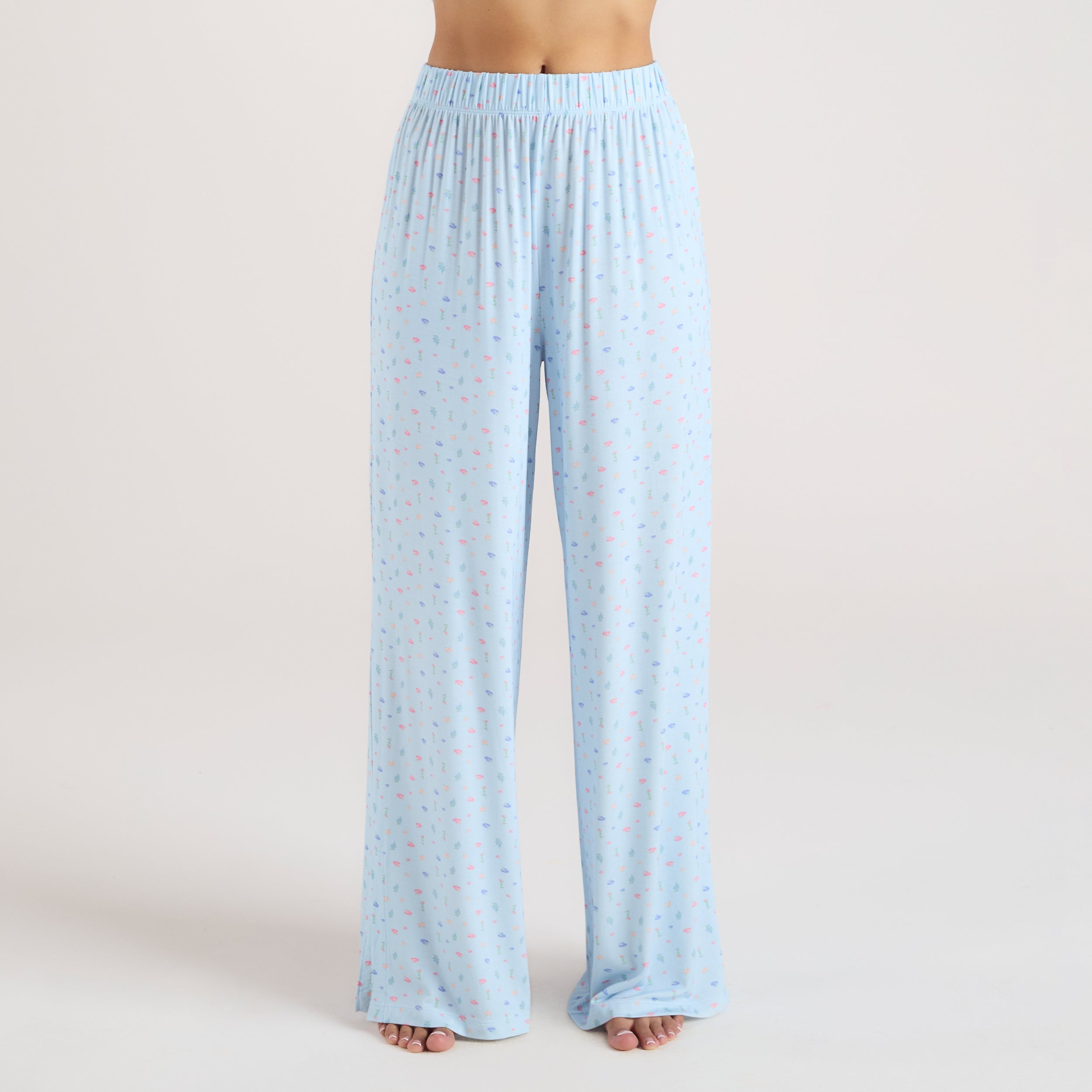 Modal Pyjama Bottoms | Modal Pyjama Bottoms - Blue Floral