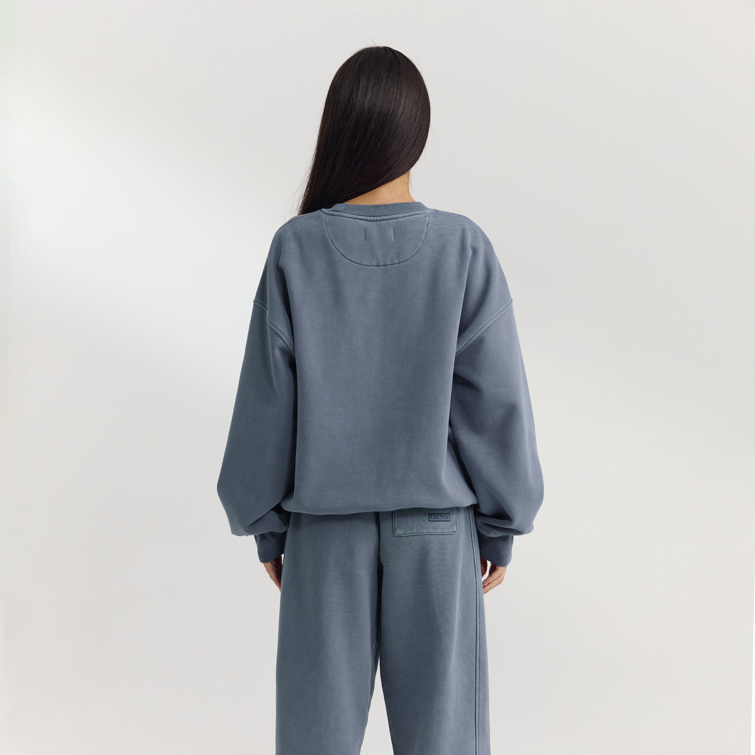 Oversized Jumper | Oversized Jumper - Washed Blue