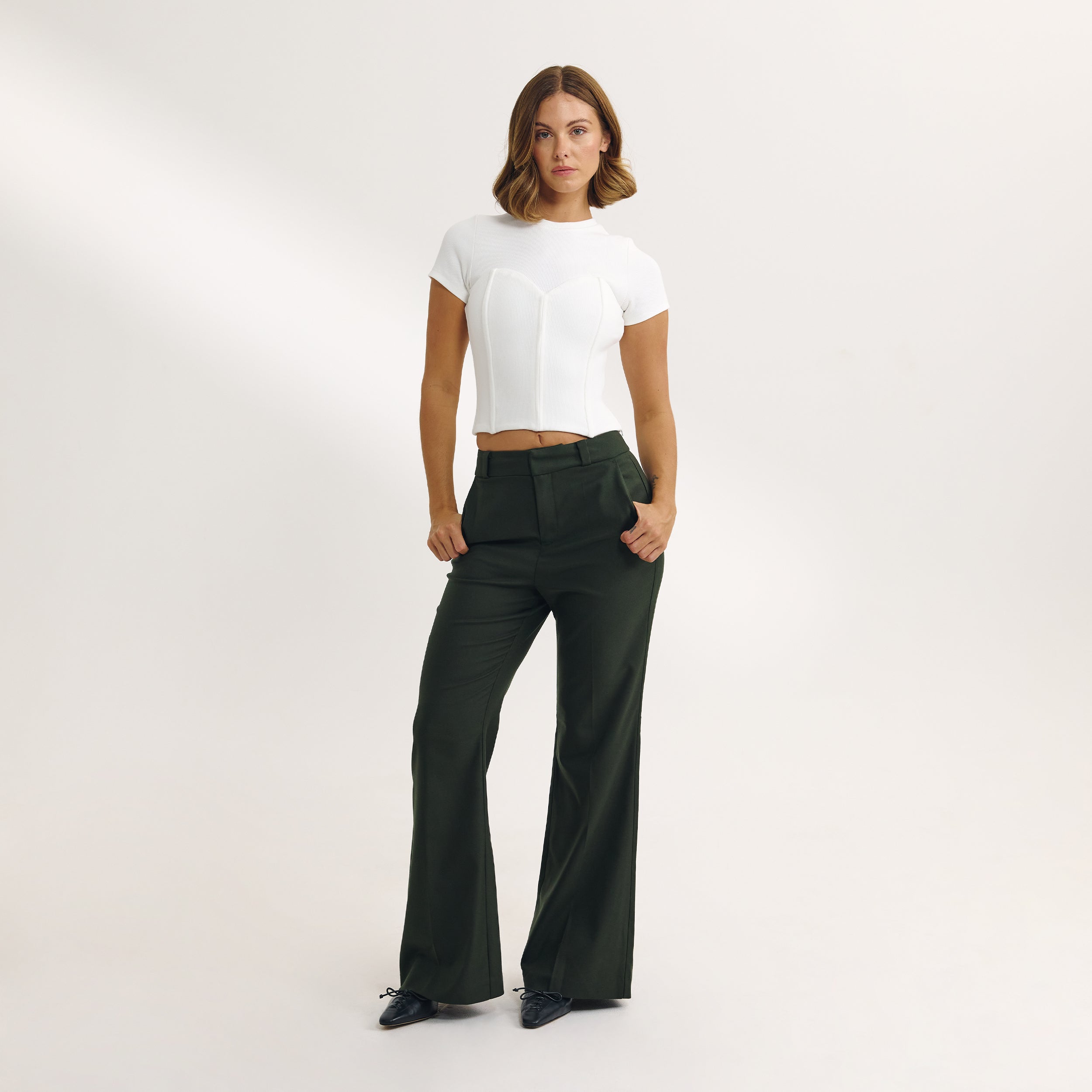 Corset T-Shirt | Corset T-Shirt - Off White