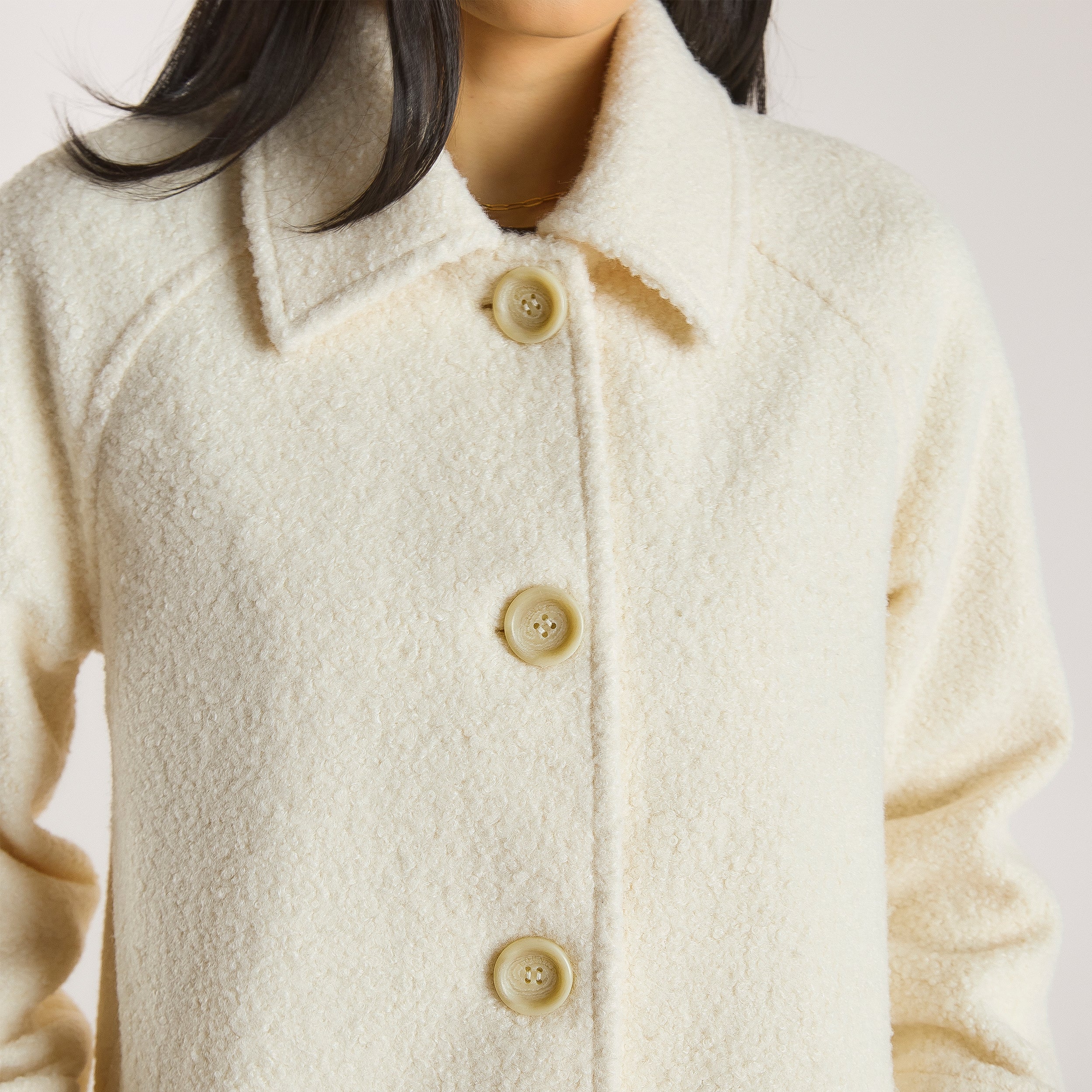 Shearling Coat  | Shearling Coat - Cream