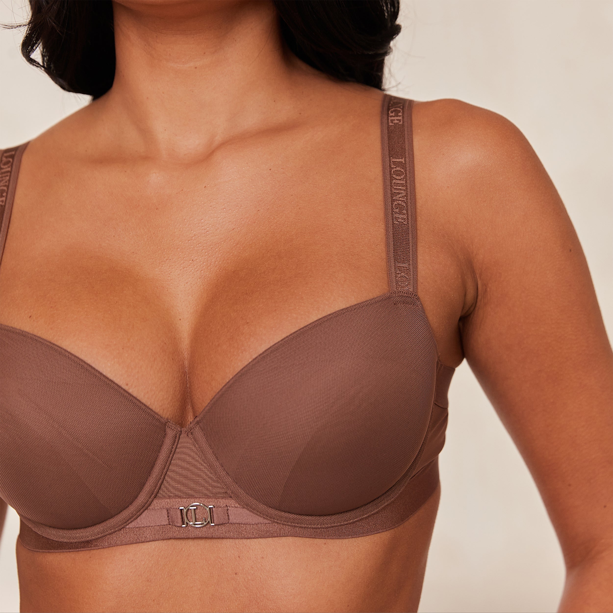Smooth Mesh T-shirt Bra | Muriel, 12D/S (Thong)