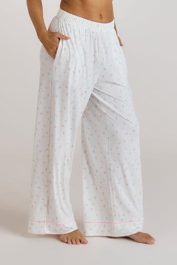 Modal Pyjama Bottoms - Floral Print
