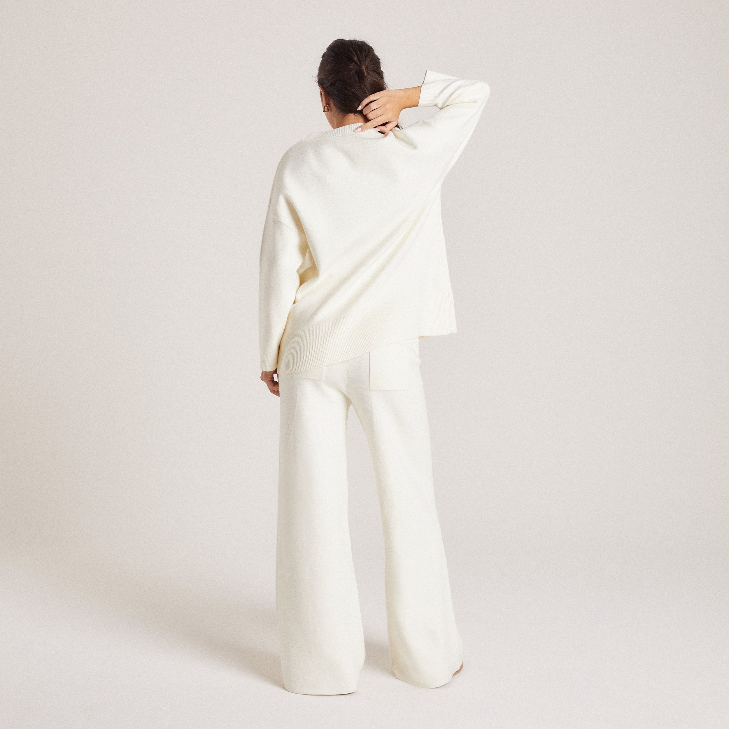 Knitted Trousers | Knitted Trousers - Creme