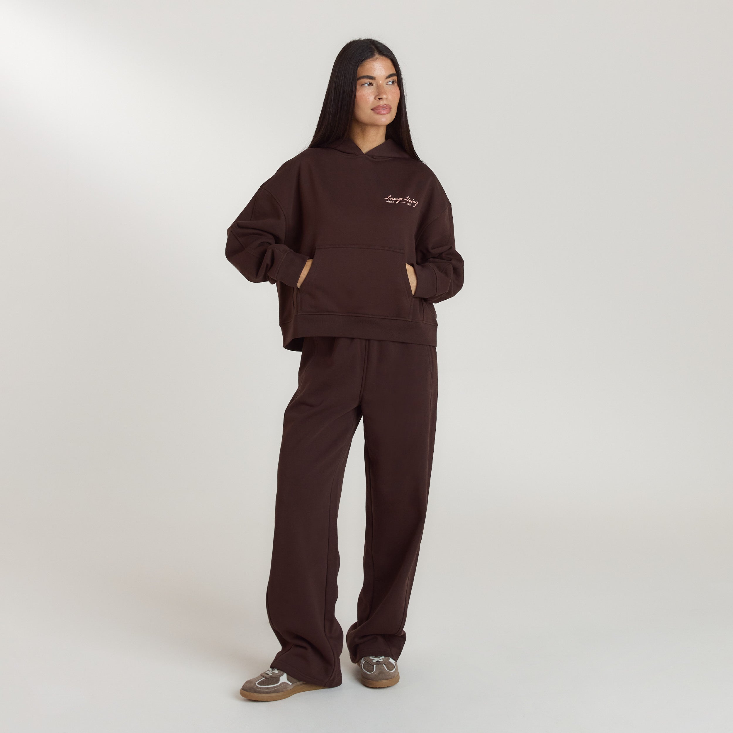 Lounge Living Hoodie | Lounge Living Hoodie - Chocolate