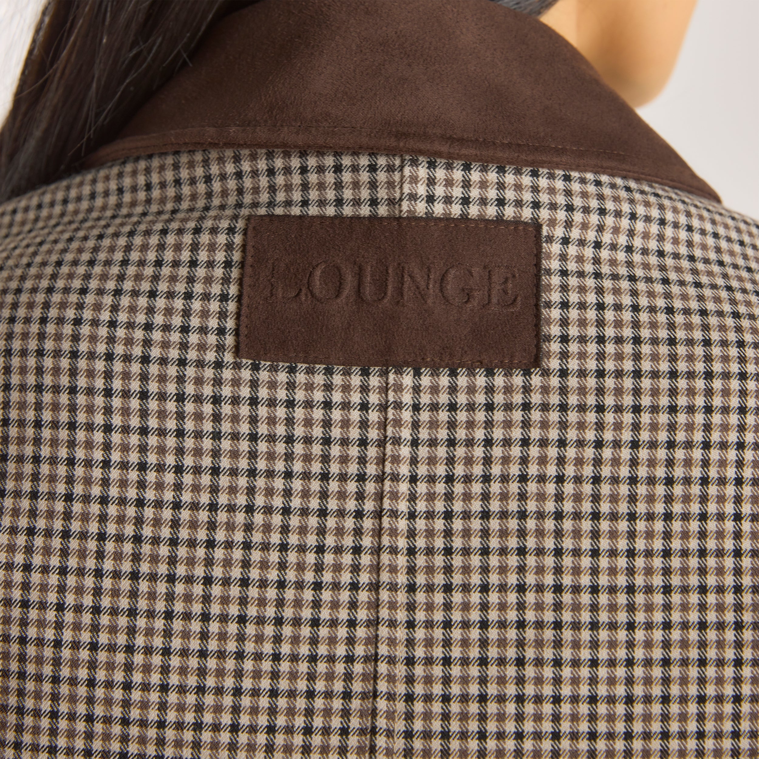 Houndstooth Jacket  | Houndstooth Jacket - Brown
