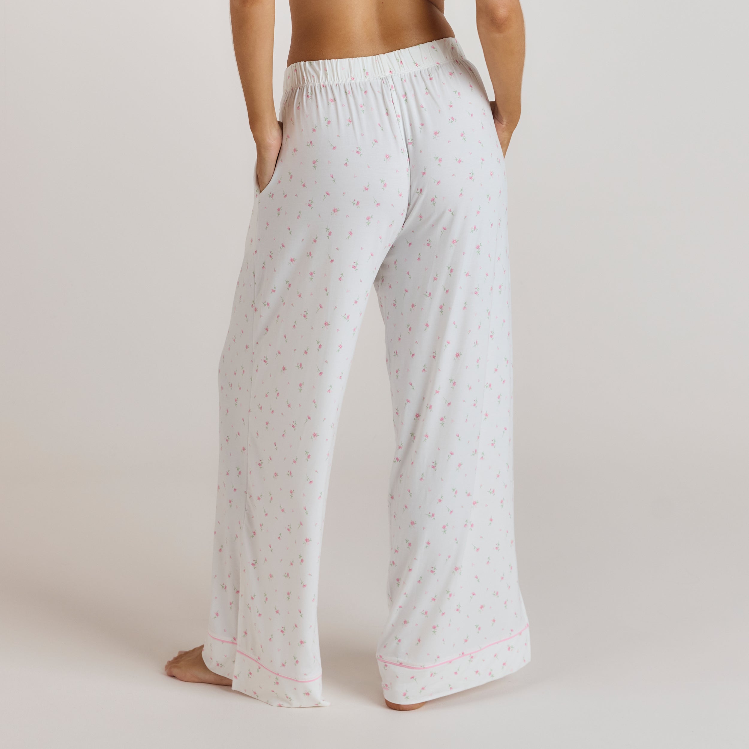 Modal Pyjama Bottoms - Floral Print alternate