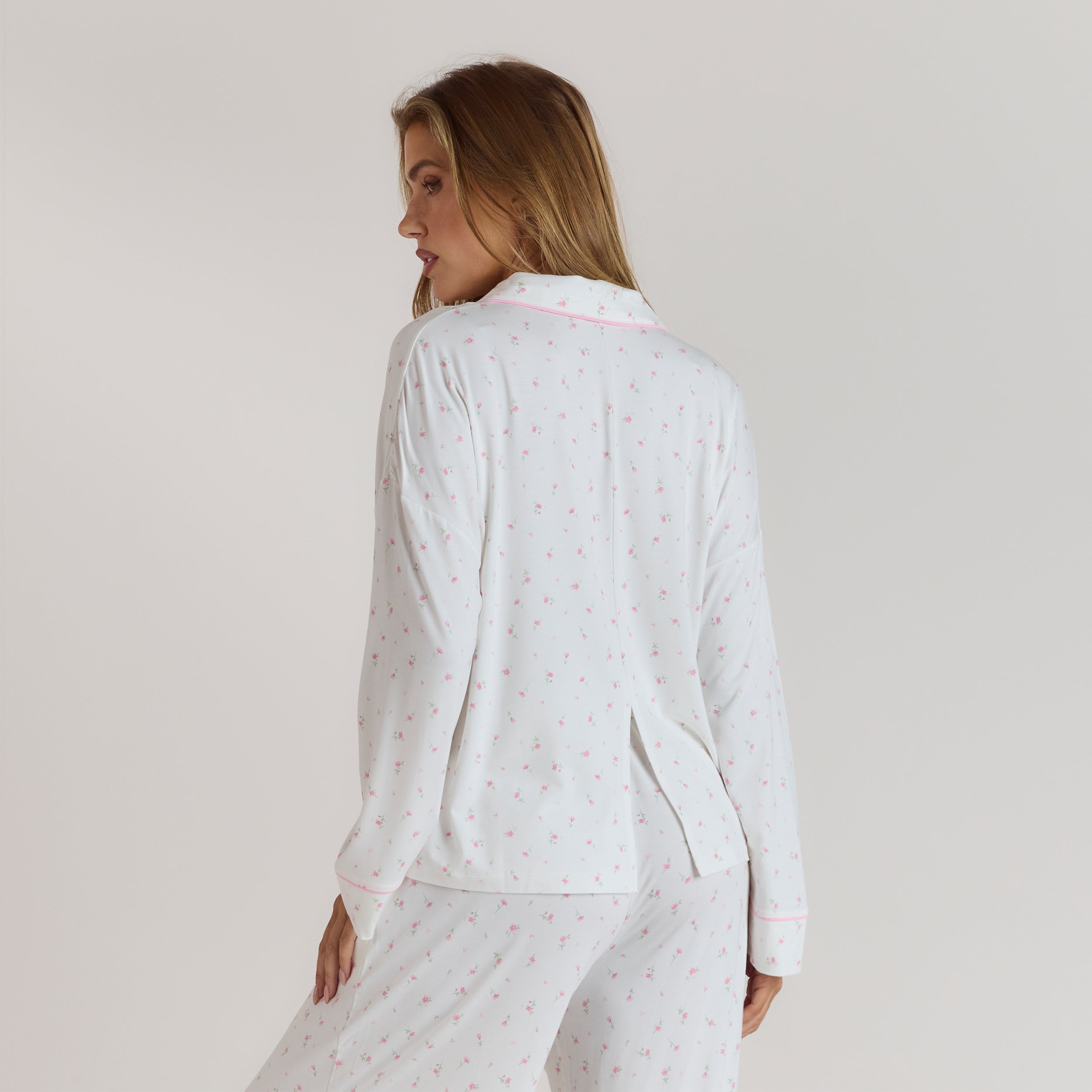 Modal Pyjama Shirt | Modal Pyjama Shirt - Floral Print