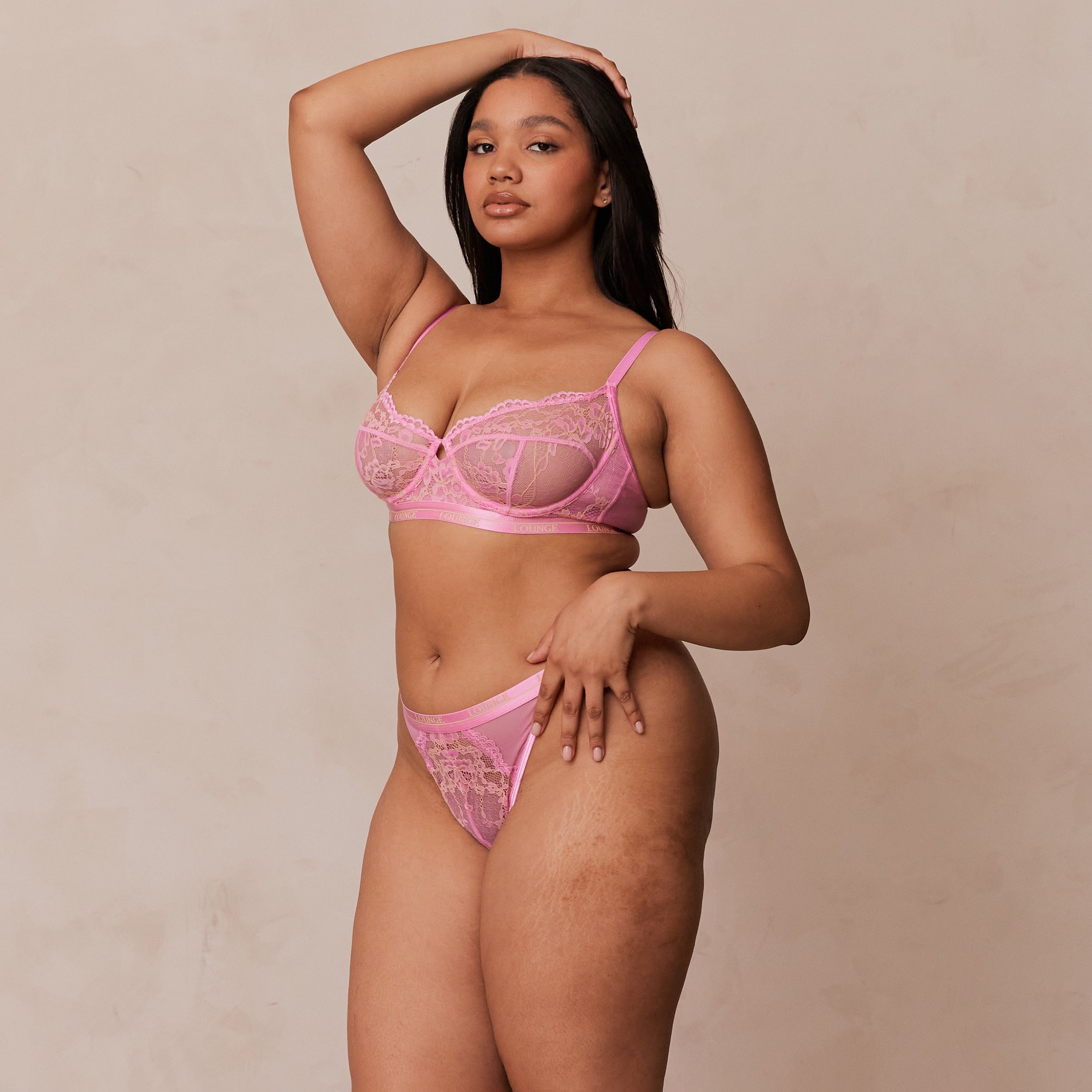 Two-Tone Blossom Balcony Bra | Melanie, 14D/XL