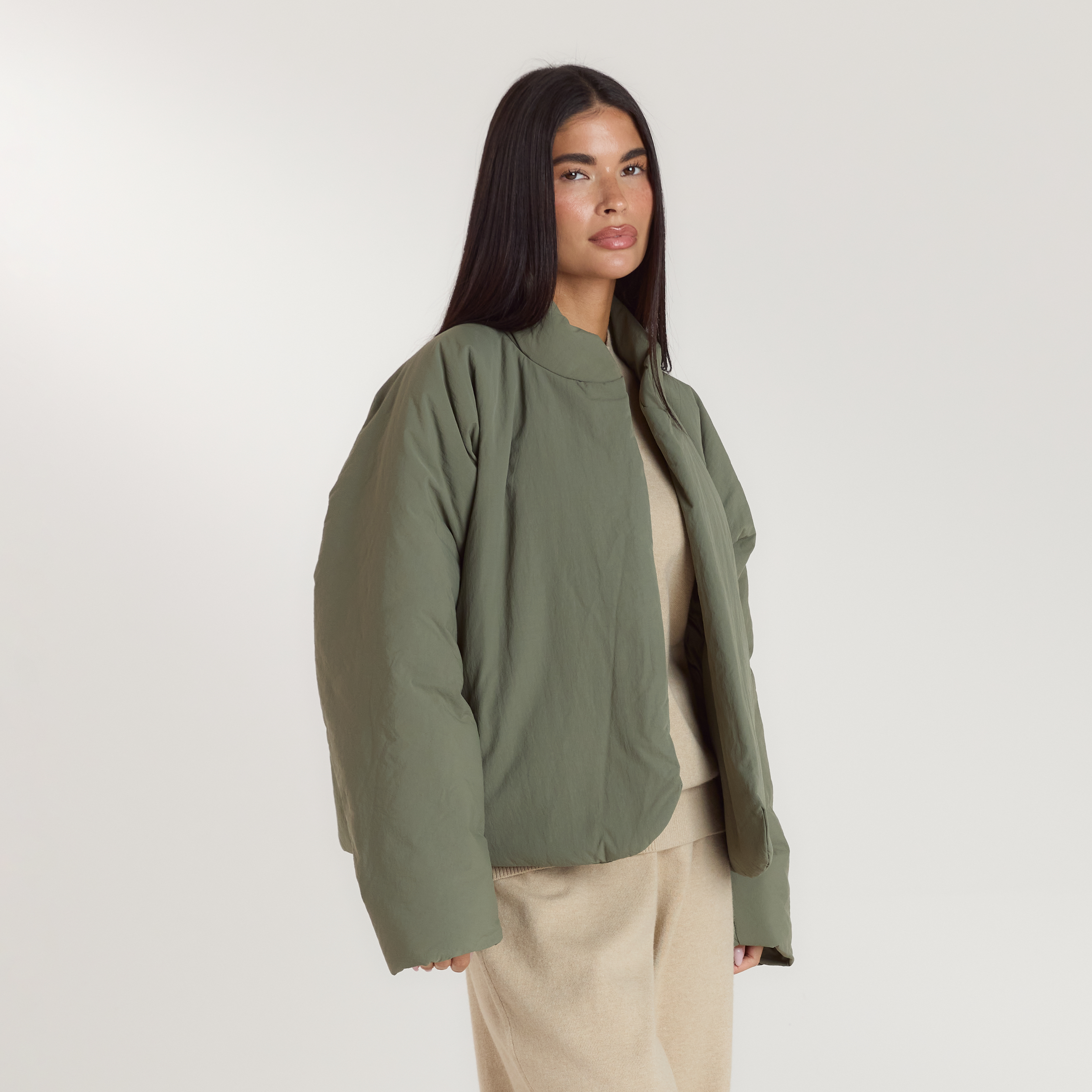 Cocoon Puffer Coat | Cocoon Puffer Coat - Sage