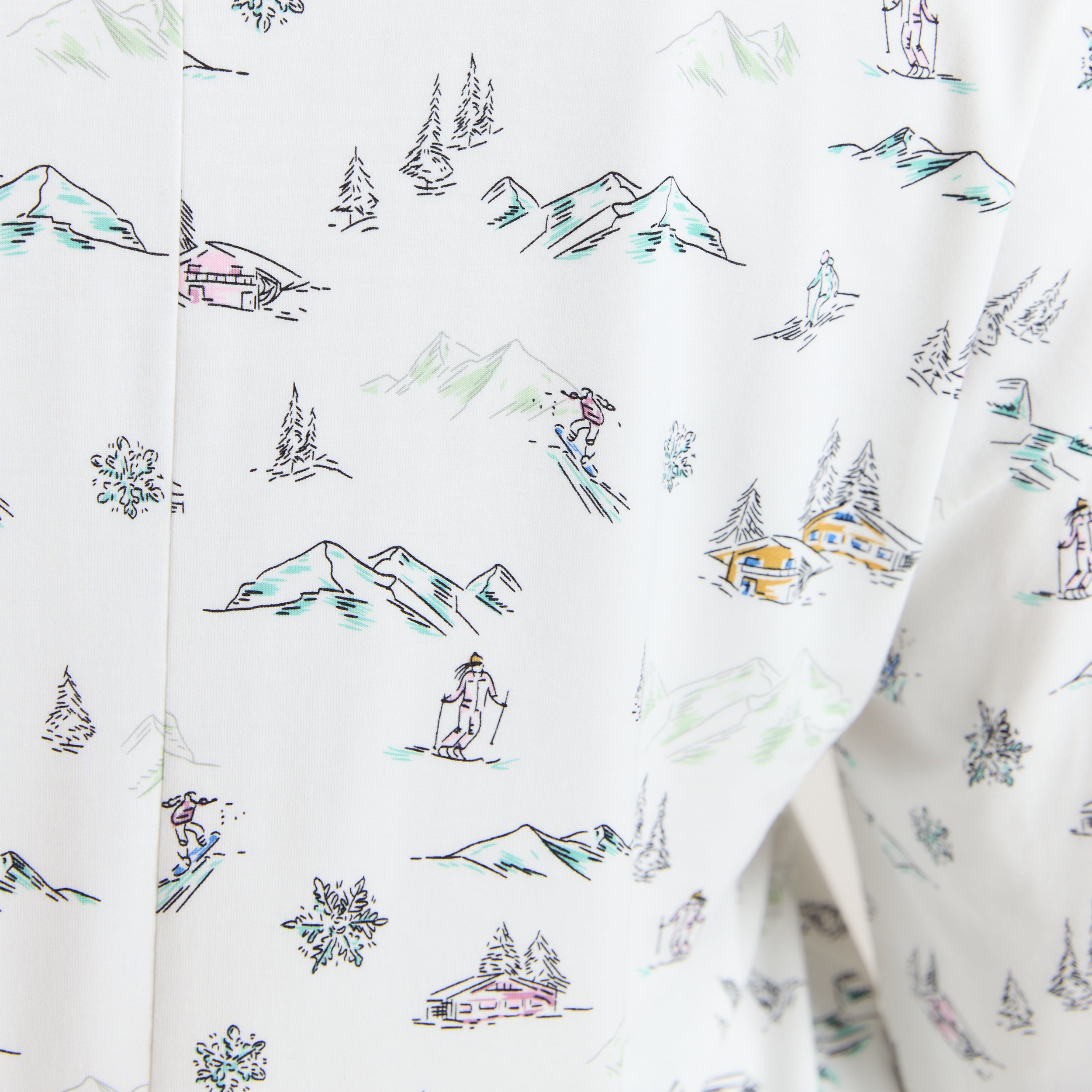 Alpine Dreams Pyjama Shirt | Alpine Dreams Pyjama Shirt - Ski Print