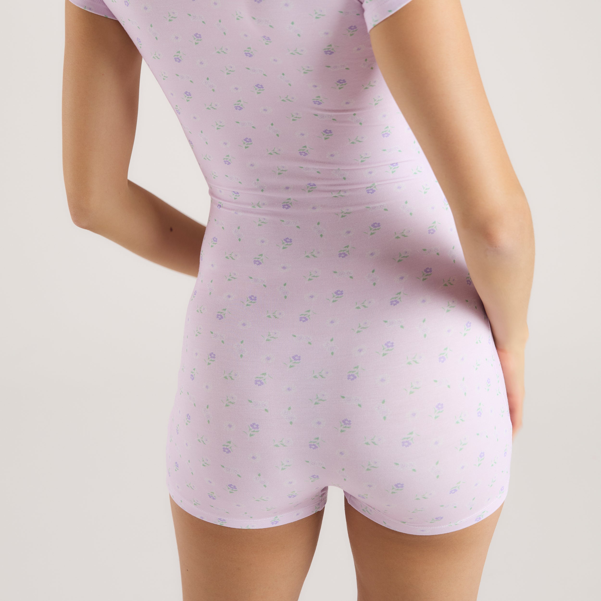 Modal Romper | Modal Romper - Lilac Floral