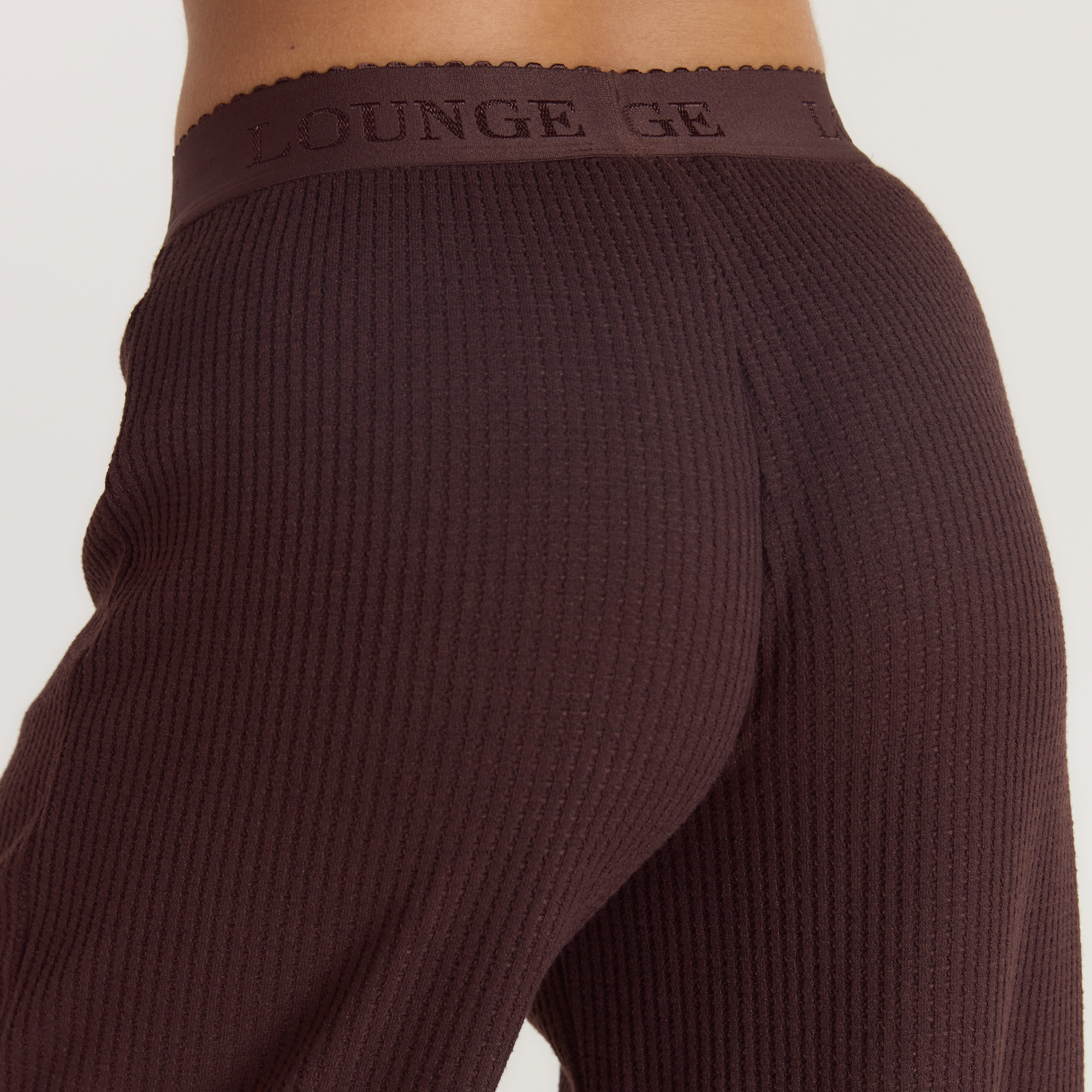 Soft Waffle Pyjama Bottoms | Soft Waffle Pyjama Bottoms - Dark Chocolate