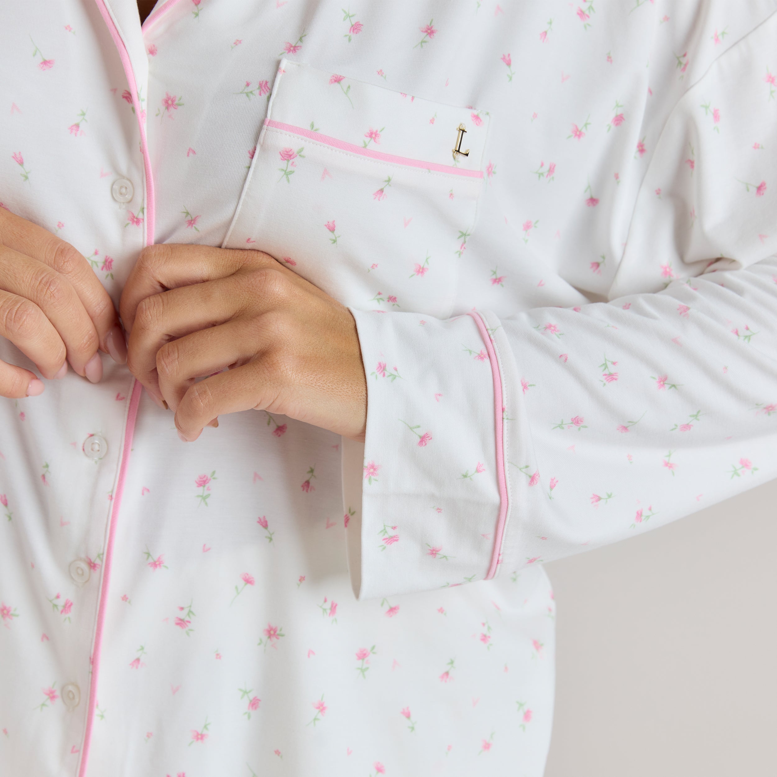 Modal Pyjama Shirt | Modal Pyjama Shirt - Floral Print