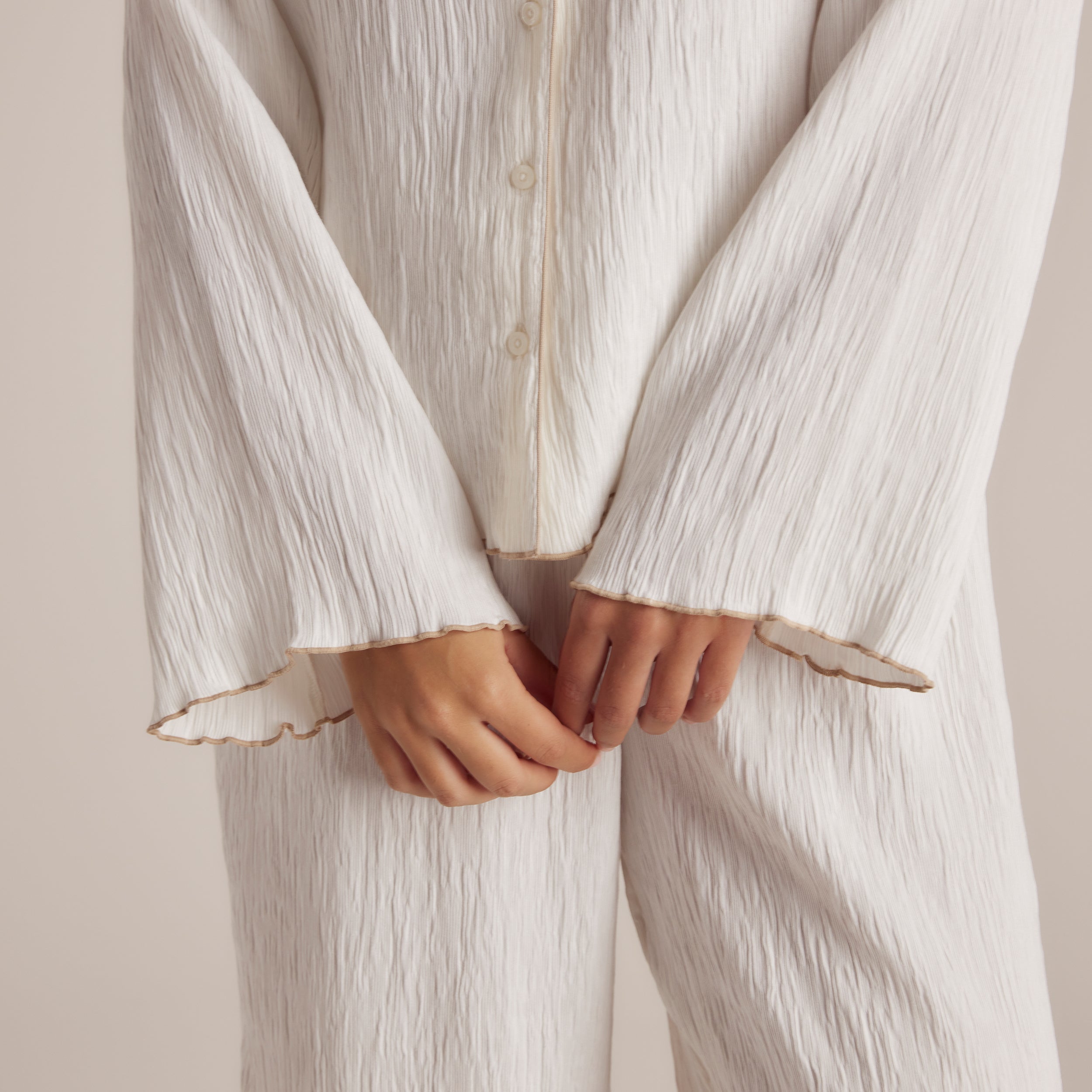 Crinkle Pyjama Shirt | Imaani, S