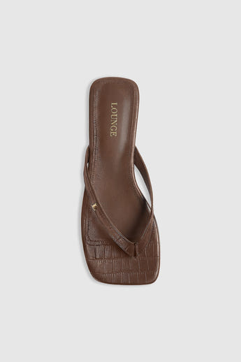 Brielle Flip Flops - Chocolate alternate