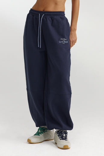 Barrel Leg Joggers - Dark Blue