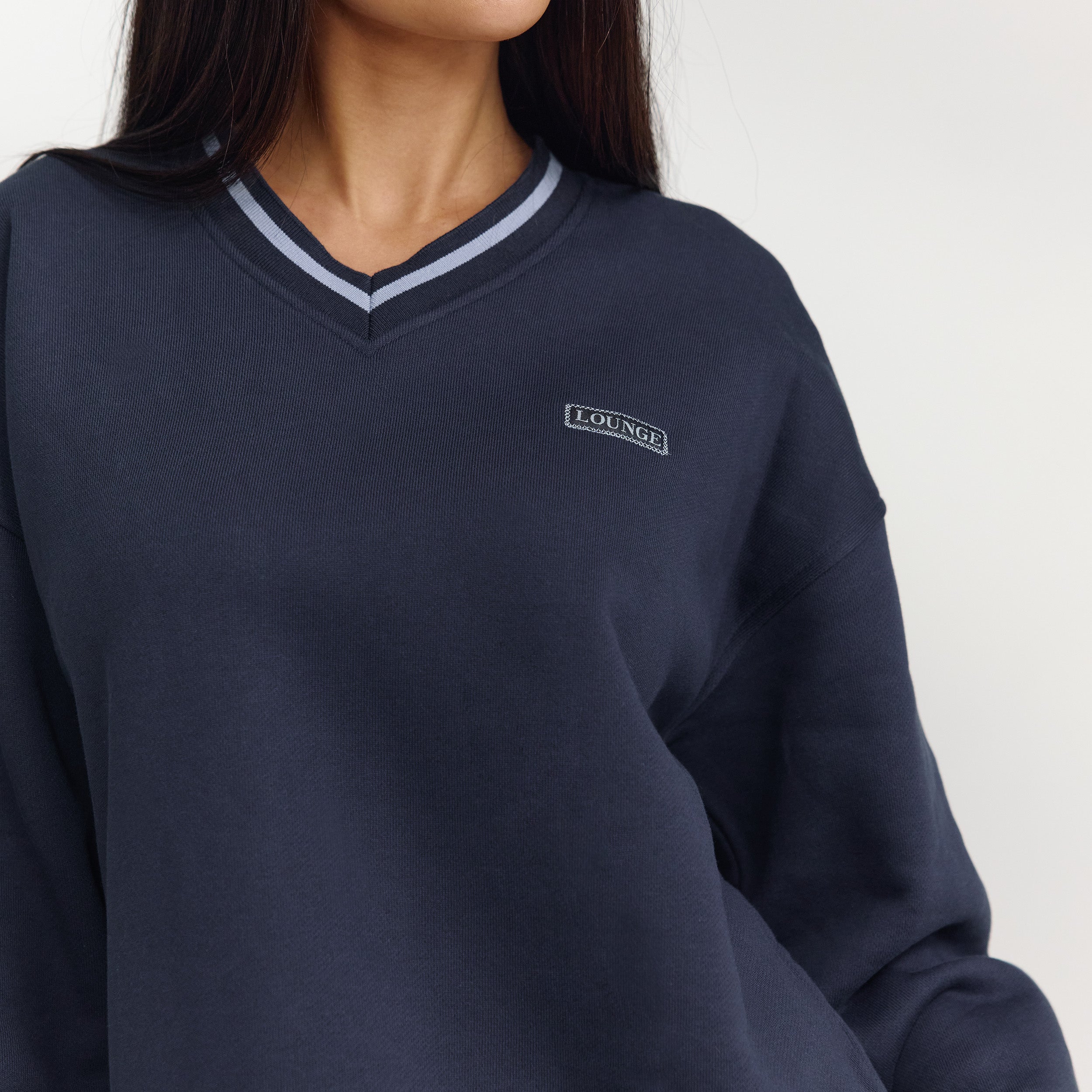V-Neck Jumper | V-Neck Jumper - Dark Blue