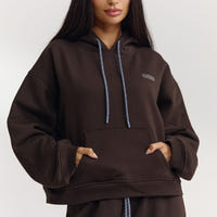 Oversized Hoodie - Dark Chocolate