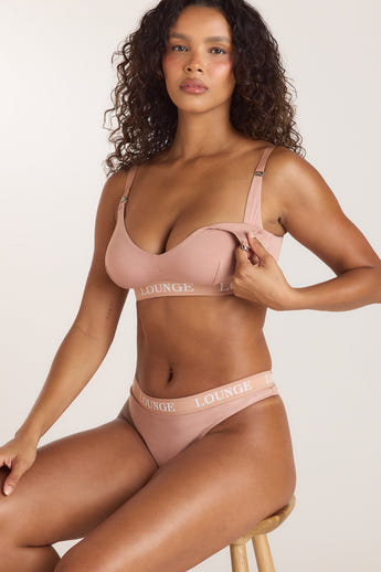 Bamboo Nurture Nursing Bra - Honey