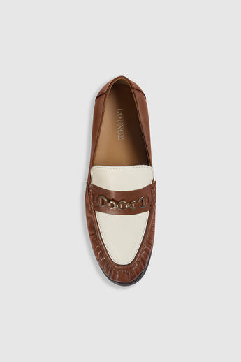 Agnes Loafers - Tan/Cream alternate
